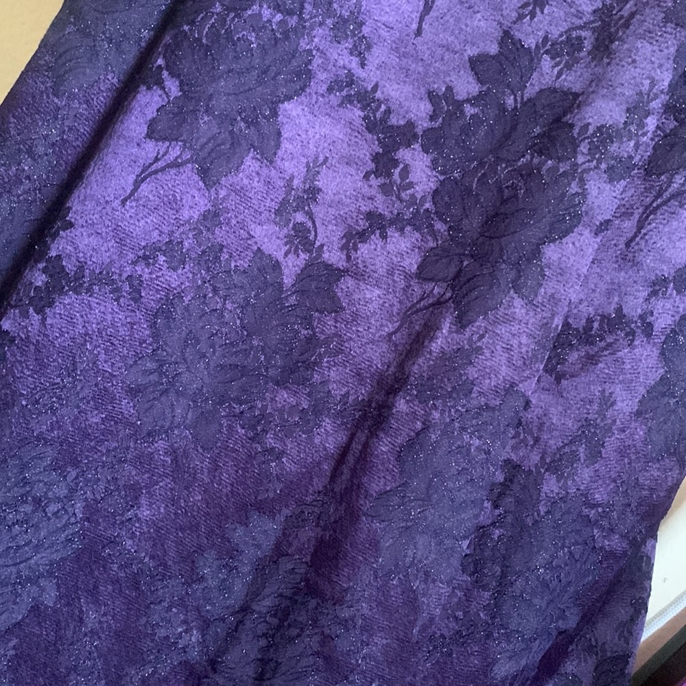 Purple Y2K A-line gown - Picture 3 of 10